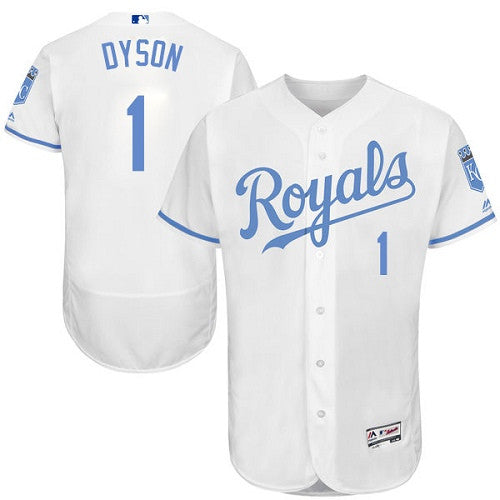 Jarrod Dyson Kansas City Royals white jersey