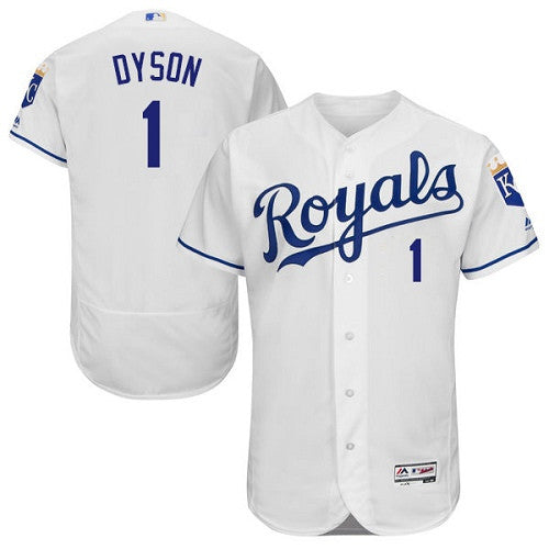 Jarrod Dyson Kansas City Royals white jersey