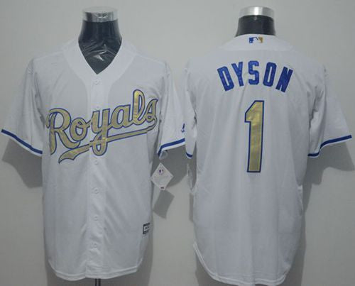 Jarrod Dyson Kansas City Royals white jersey
