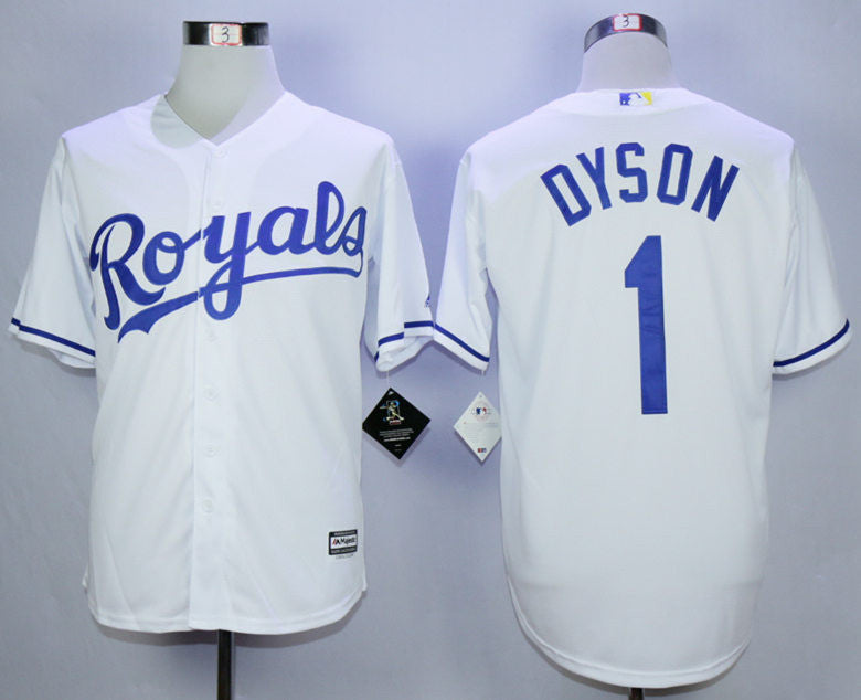 Jarrod Dyson Kansas City Royals white jersey