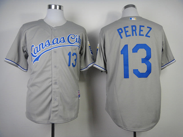 Perez Kansas City Royals grey jersey