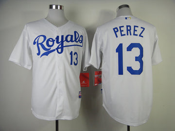 Perez Kansas City Royals white jersey