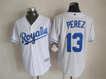 Perez Kansas City Royals white jersey