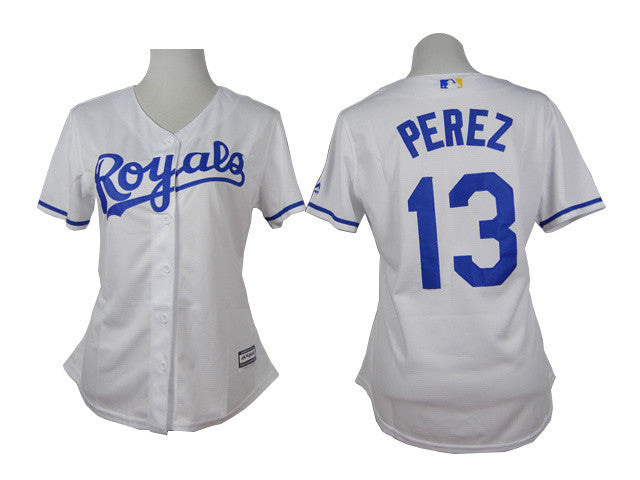 Perez Kansas City Royals white jersey