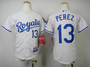 Perez Kansas City Royals white jersey