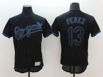 Salvador Perez Kansas City Royals black jersey