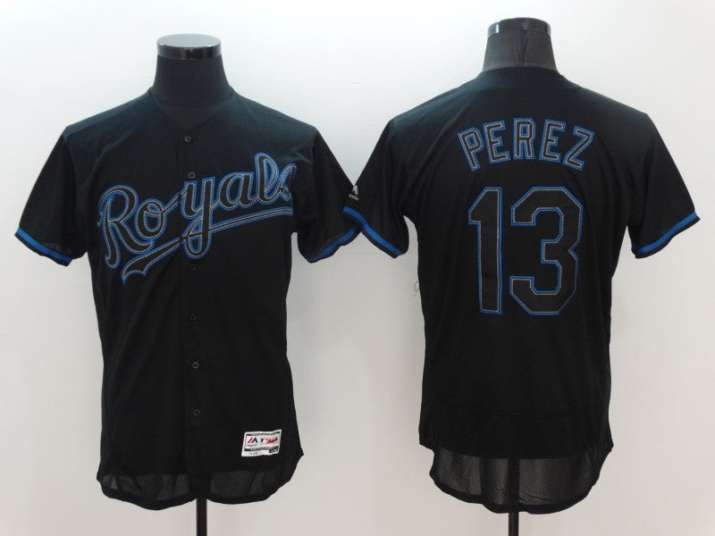 Salvador Perez Kansas City Royals black jersey