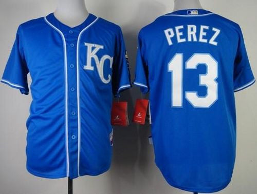 Salvador Perez Kansas City Royals blue Alternate jersey