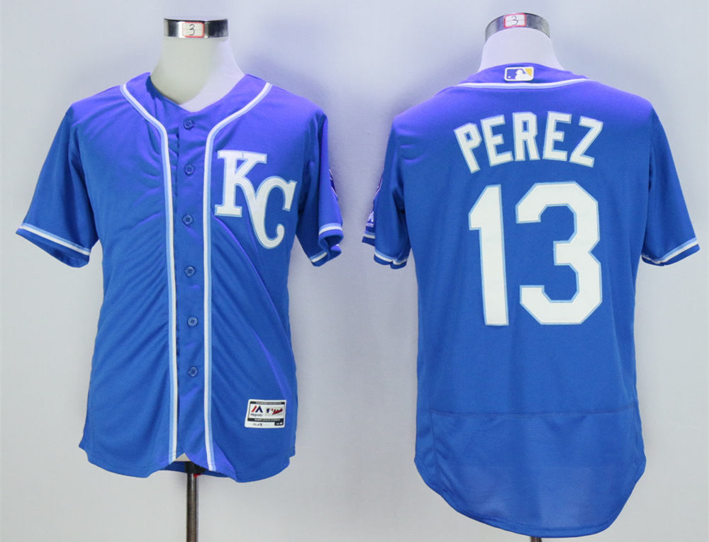 Salvador Perez Kansas City Royals blue jersey