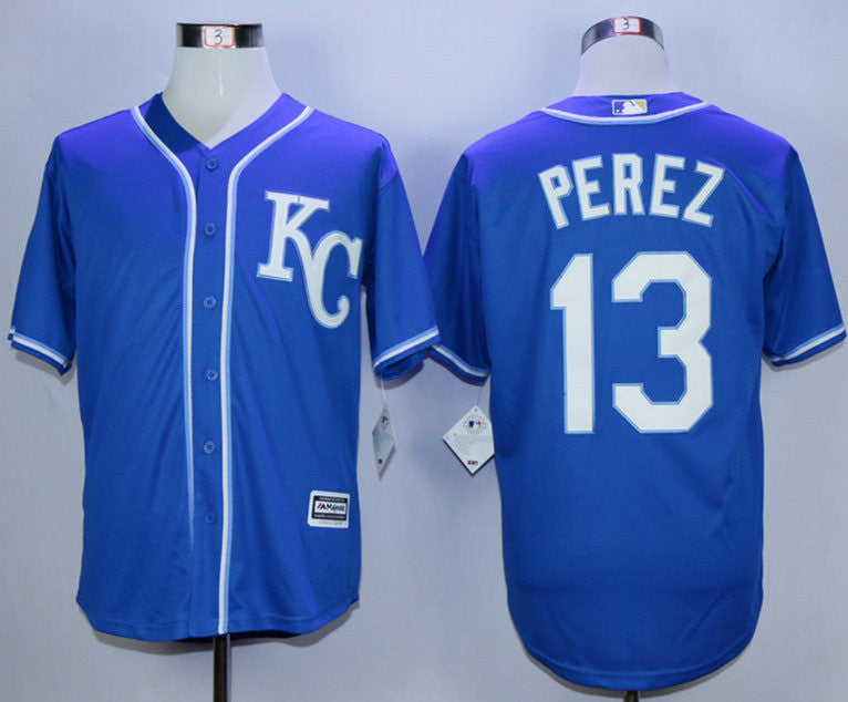 Salvador Perez Kansas City Royals blue jersey