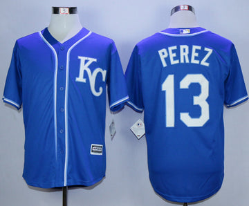 Salvador Perez Kansas City Royals blue jersey