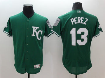 Salvador Perez Kansas City Royals green jersey