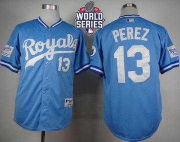 Salvador Perez Kansas City Royals blue jersey