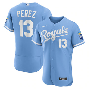 Salvador Perez Kansas City Royals blue Alternate jersey