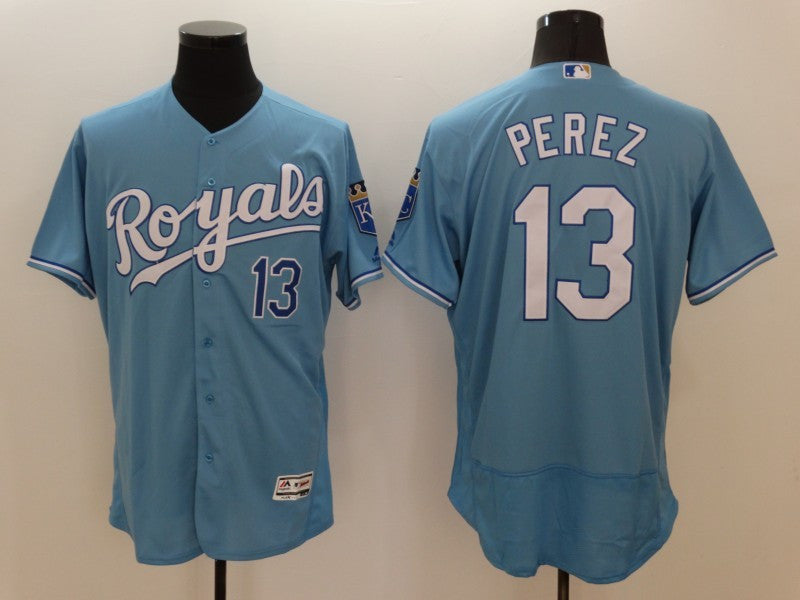 Salvador Perez Kansas City Royals blue jersey