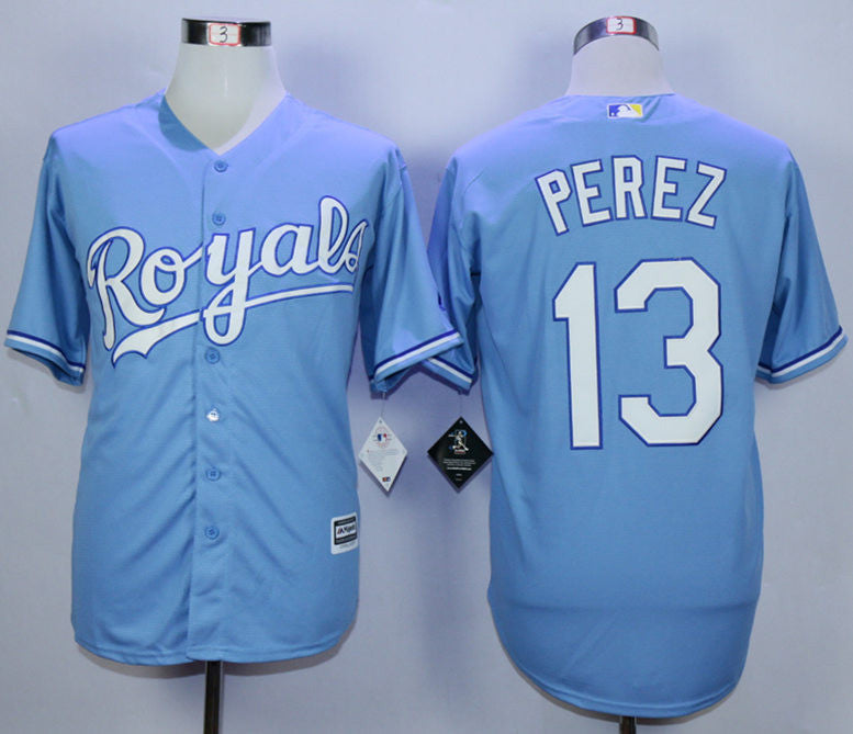 Salvador Perez Kansas City Royals blue jersey