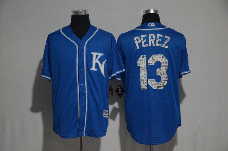 Salvador Perez Kansas City Royals royal jersey