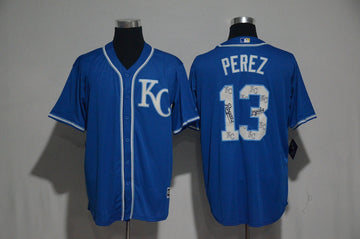 Salvador Perez Kansas City Royals royal jersey