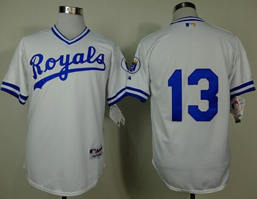 Salvador Perez Kansas City Royals white jersey