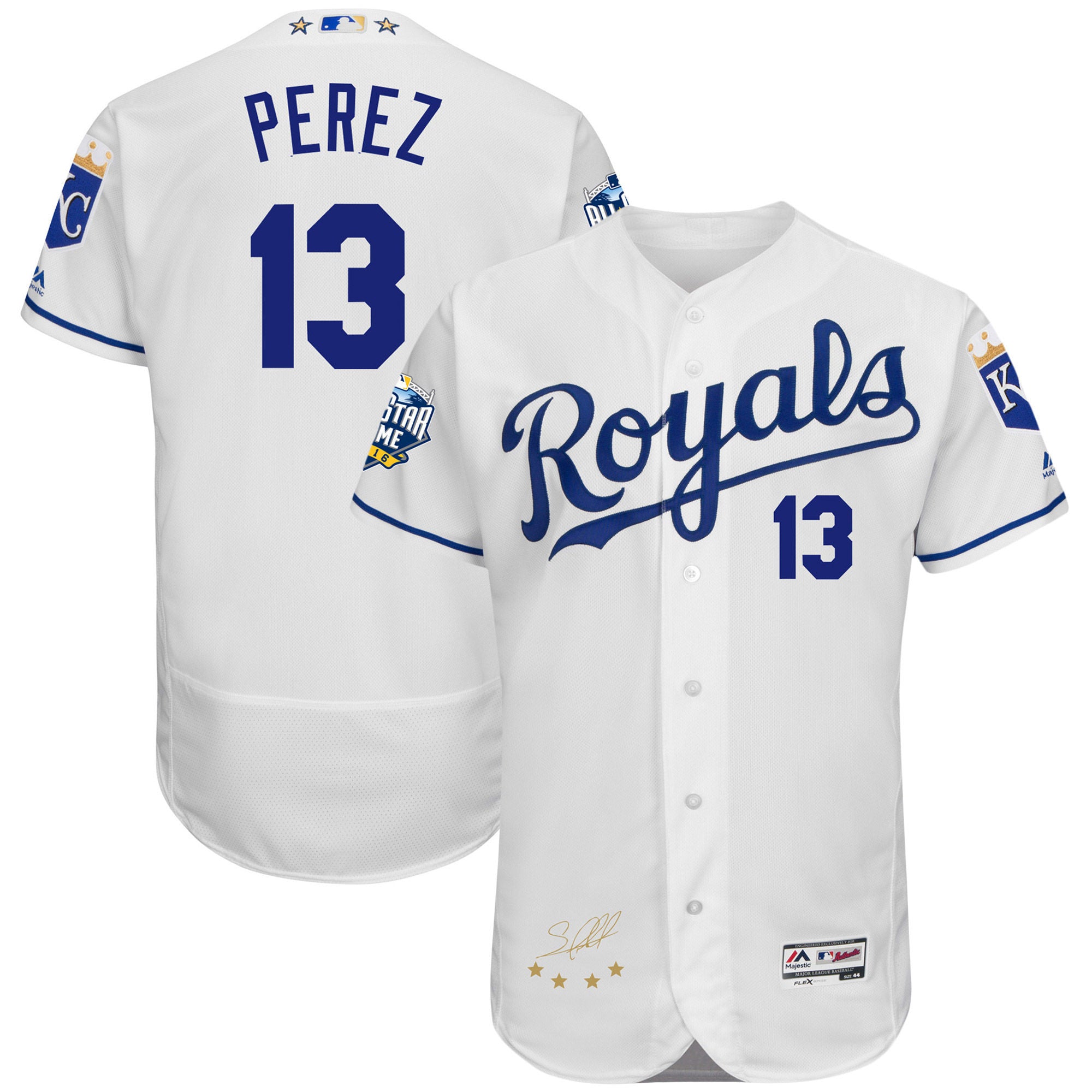 Salvador Perez Kansas City Royals white All-Star jersey