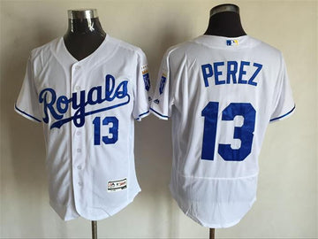 Salvador Perez Kansas City Royals white jersey