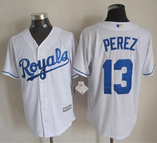 Salvador Perez Kansas City Royals white jersey