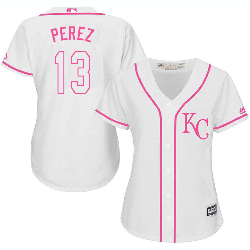 Salvador Perez Kansas City Royals white jersey