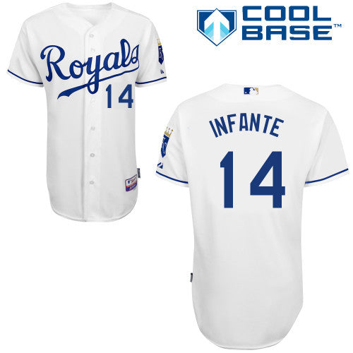 Infante Kansas City Royals white jersey