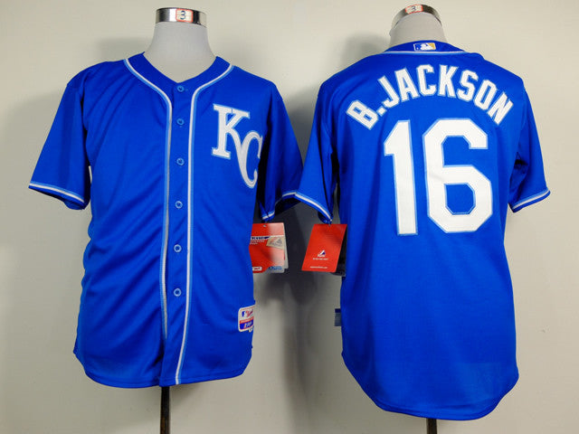 B.Jackson Kansas City Royals blue Alternate jersey