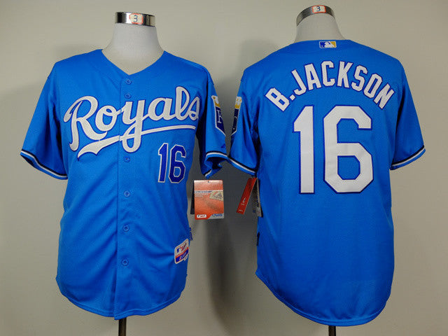 B.Jackson Kansas City Royals blue jersey