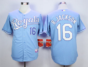B.Jackson Kansas City Royals blue jersey