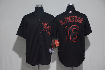 Bo Jackson Kansas City Royals black jersey
