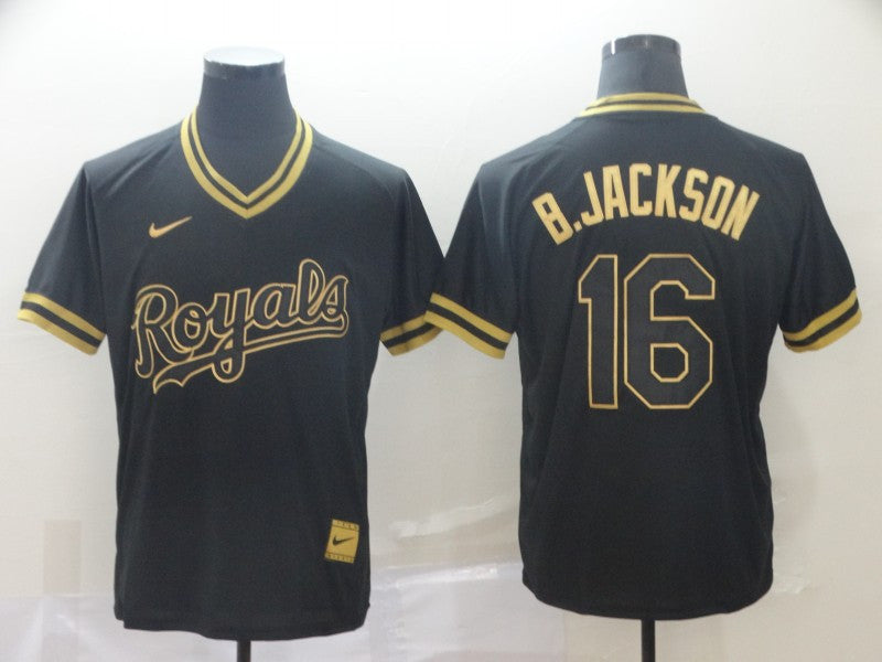 Bo Jackson Kansas City Royals black Legend jersey