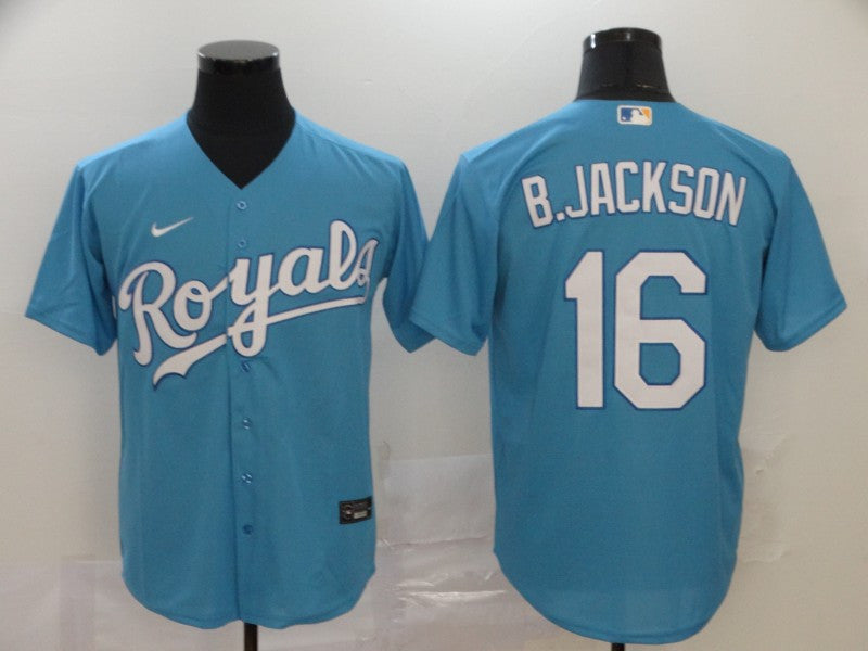 Bo Jackson Kansas City Royals blue jersey