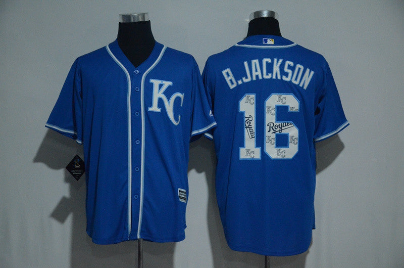 Bo Jackson Kansas City Royals blue jersey