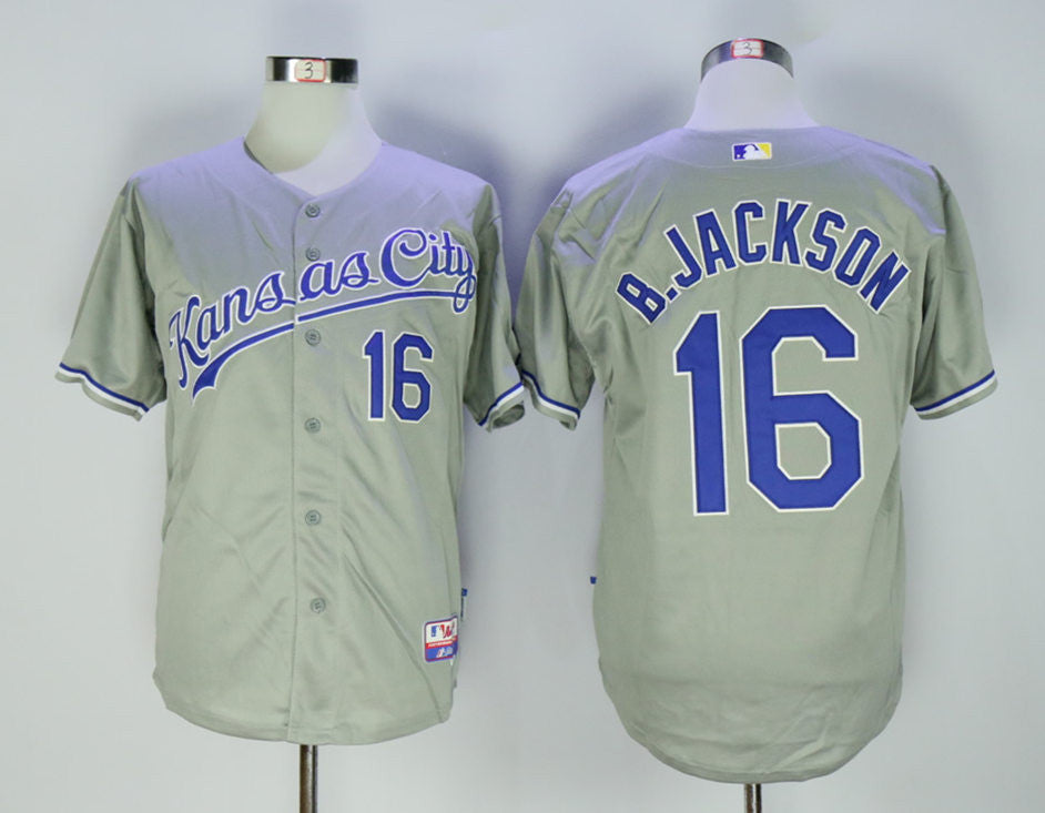 Bo Jackson Kansas City Royals grey jersey