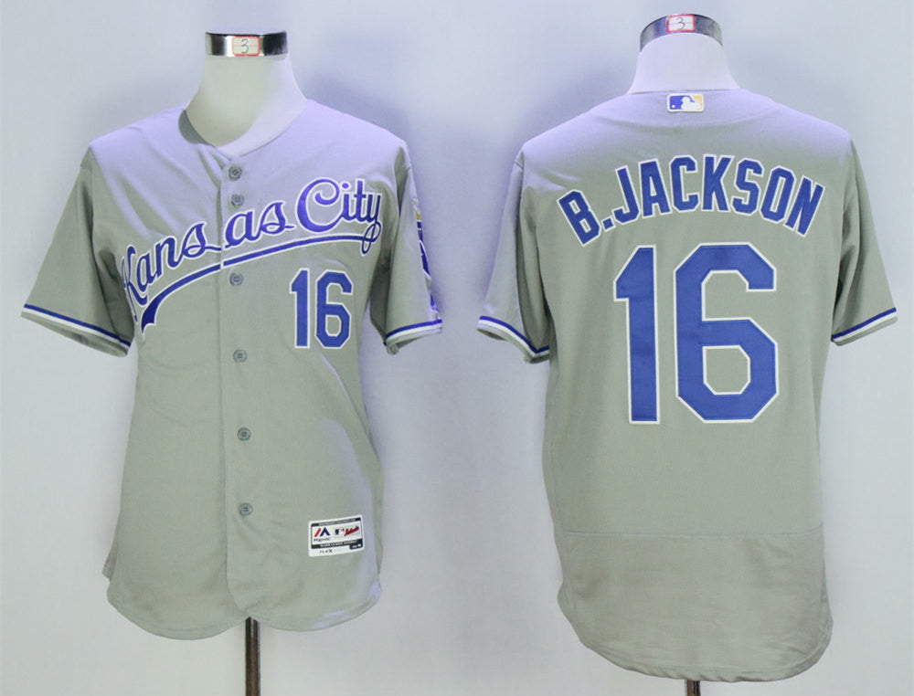 Bo Jackson Kansas City Royals grey jersey