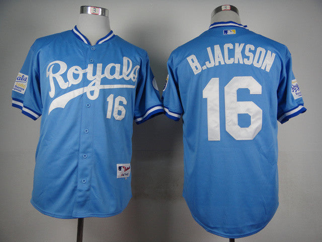 Bo Jackson Kansas City Royals blue jersey