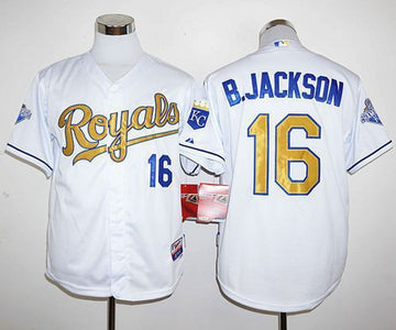 Bo Jackson Kansas City Royals white jersey