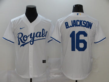 Bo Jackson Kansas City Royals white jersey