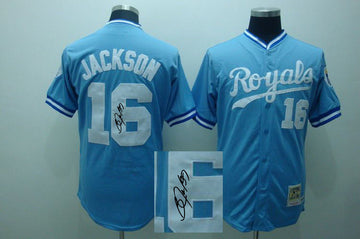 Jackson Kansas City Royals blue jersey