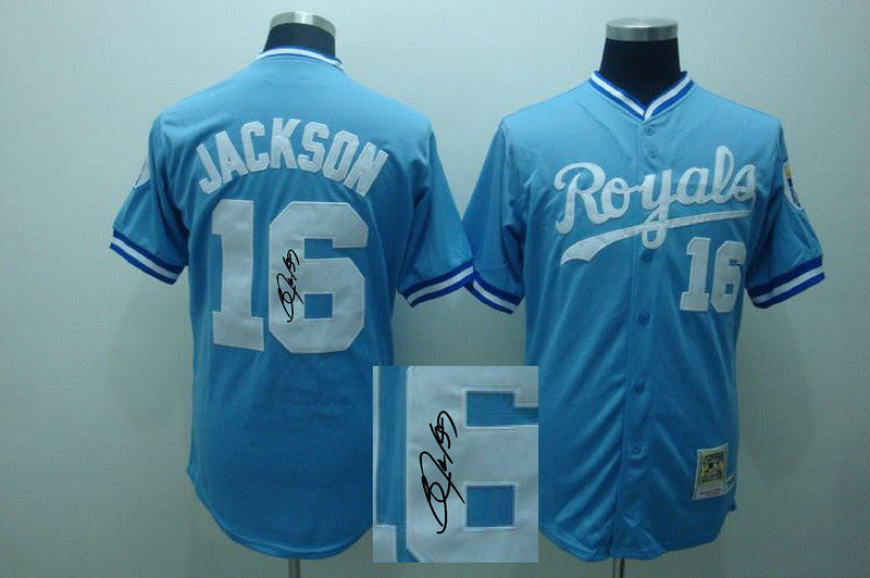 Jackson Kansas City Royals blue jersey