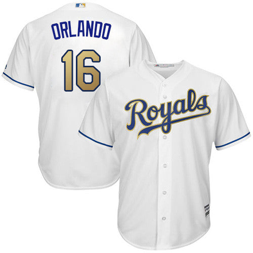 Paulo Orlando Kansas City Royals white jersey