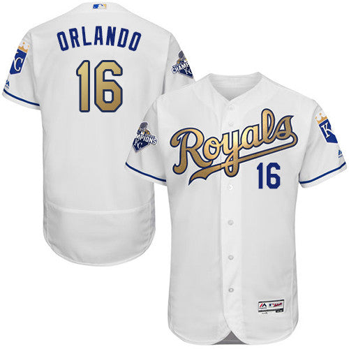 Paulo Orlando Kansas City Royals white jersey