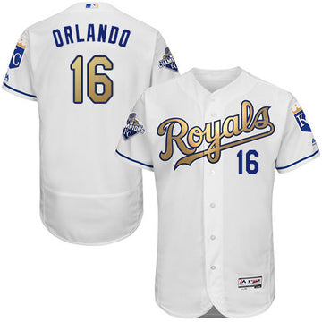 Paulo Orlando Kansas City Royals white jersey