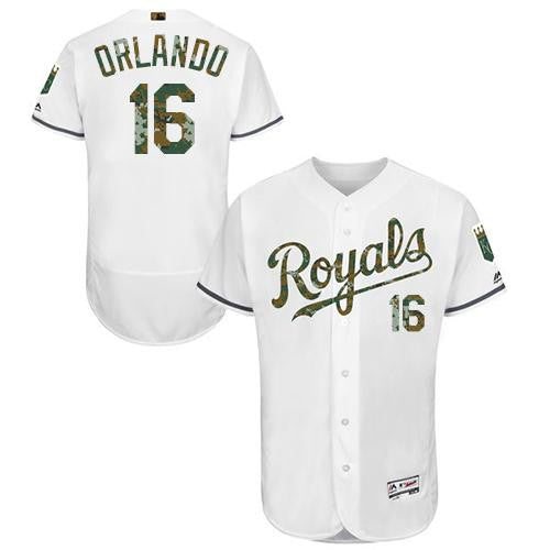 Paulo Orlando Kansas City Royals white Authentic jersey