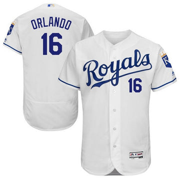 Paulo Orlando Kansas City Royals white jersey