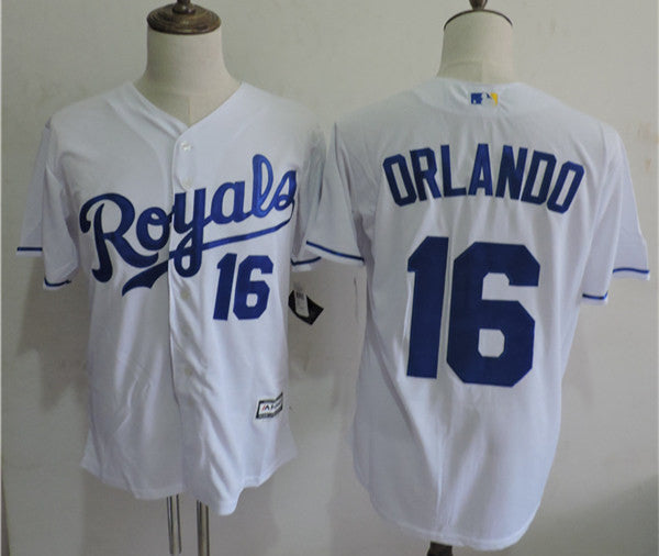 Paulo Orlando Kansas City Royals white jersey