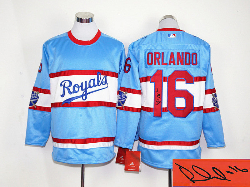 Yordano Orlando Kansas City Royals blue jersey