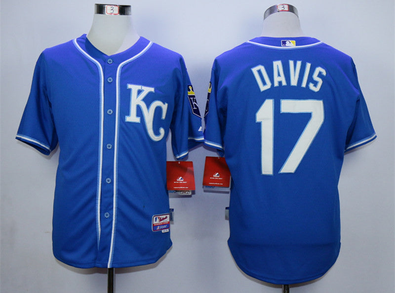 Wade Davis Kansas City Royals blue jersey